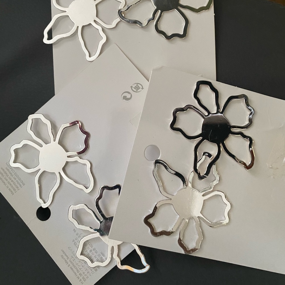 Silver fashion earrings